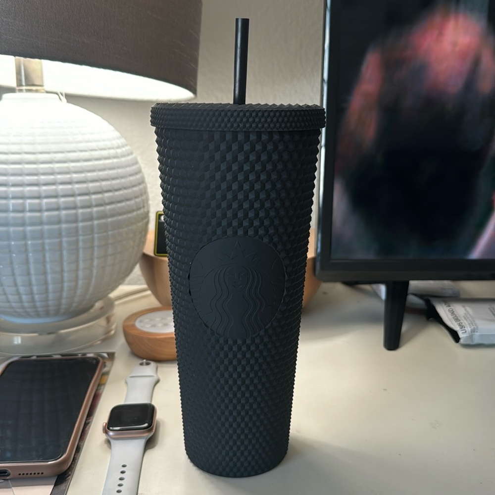 Black matte Starbucks cup